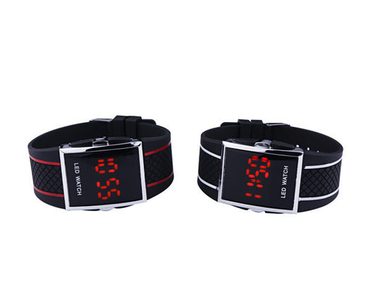 Reloj Digital LED Unisex Deportivo - Blanco y Negro con Fecha - Image 4