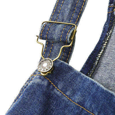 Overol Denim Rasgado con Estilo Urbano - Image 3