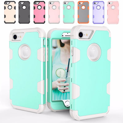 Funda Protectora Robot 360° para iPhone 7 y 7 Plus - Resistente a Golpes