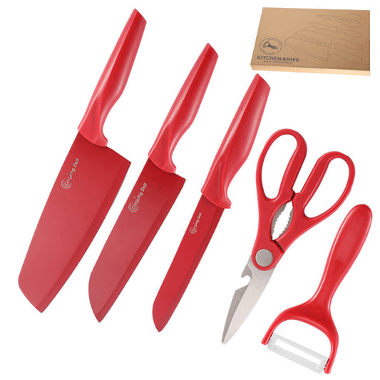 Juego de Cuchillos de Acero Inoxidable 5 Piezas