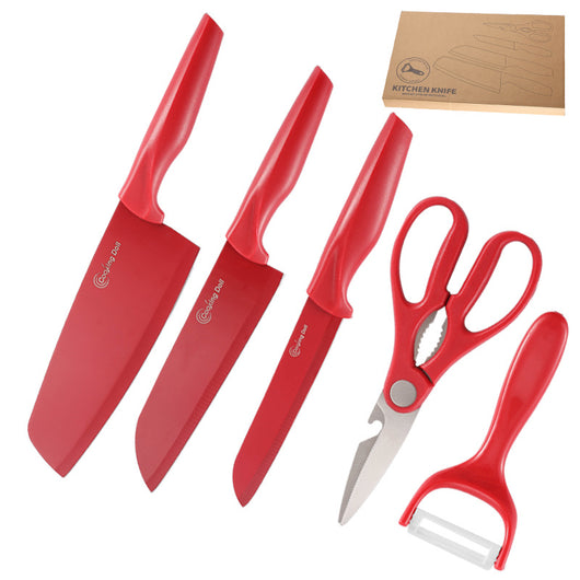 Juego de Cuchillos de Acero Inoxidable 5 Piezas