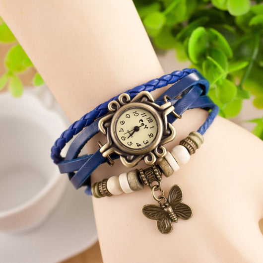 Reloj Pulsera de Cuero Vintage Multicapa - Image 3