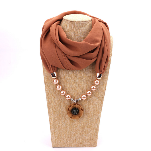 Collar Pañuelo de Gasa de Perlas - Image 20