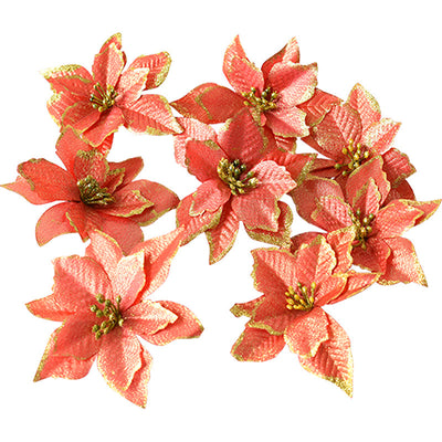 Flor Navideña Dorada de 13cm con Tres Capas - Image 17