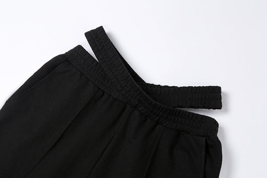 Pantalones Deportivos Sueltos de Contraste - Diseño Versátil para Mujer - Image 7
