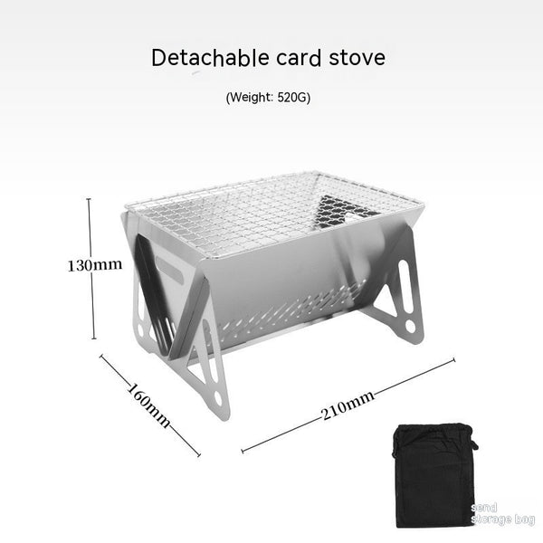 Horno Portátil de Acero Inoxidable para Exterior