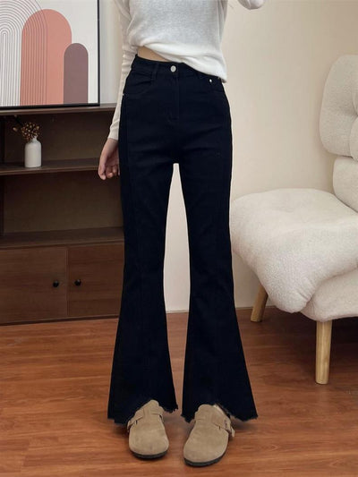 Jeans Plus Size para Mujer con Detalles de Corte y Borlas - Image 12