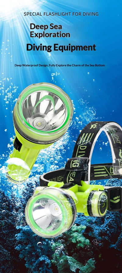 Linterna Frontal de Buceo LED de Alta Potencia con Enfoque Fijo y Batería de Larga Duración - Image 10