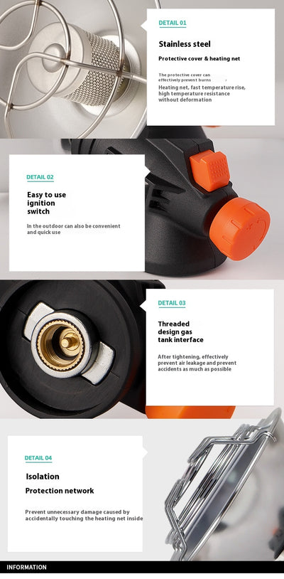 Calefactor Portátil para Exterior - Estufa Compacta - Image 12