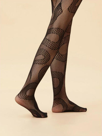Pantimedias Caladas con Diseño de Estrellas Jacquard - Image 9