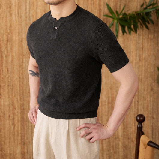 Camiseta Básica de Algodón para Hombre - Manga Corta Casual - Image 3