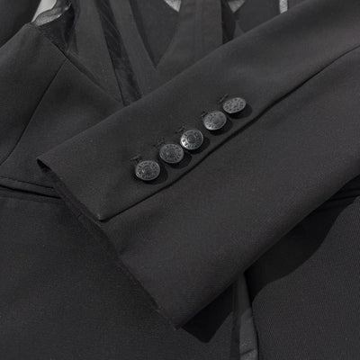 Blazer Ejecutivo con Cintura Ajustable de Malla - Image 7
