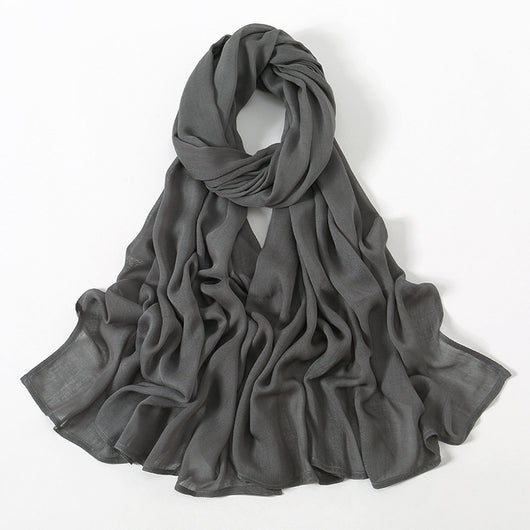 Pañuelo Modal Rayon Malayo Indonesio Colores Sólidos Transpirable - Image 21
