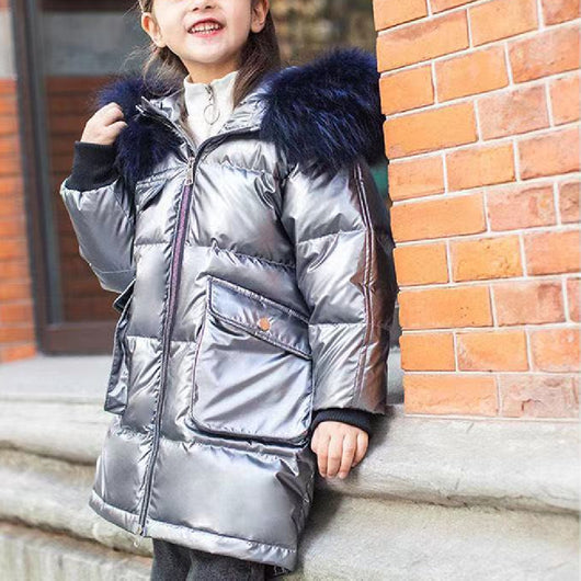Chaqueta Acolchada de Algodón Brillante para Niños - Image 5
