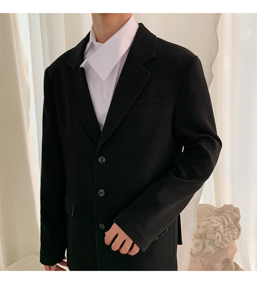 Camisa Casual Ejecutiva con Solapa Asimétrica y Rayas - Image 24