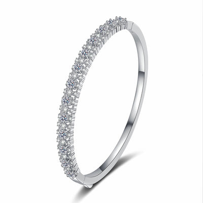 Pulsera de Moissanita Incrustada Efecto Estrellado para Mujer - Image 5