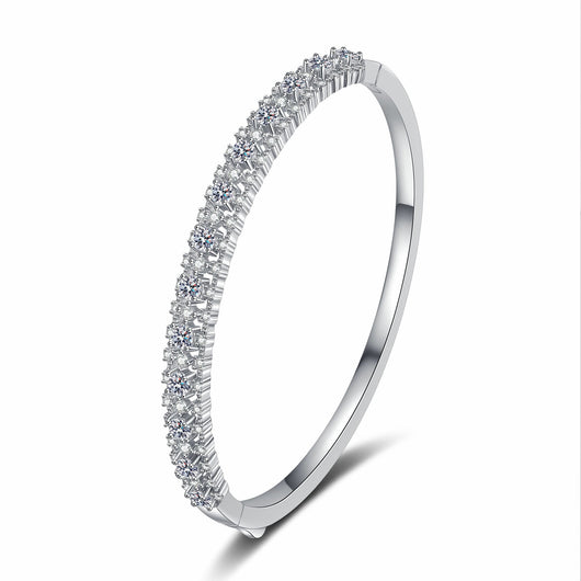 Pulsera de Moissanita Incrustada Efecto Estrellado para Mujer - Image 5