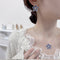 Conjunto de Joyería Elegante: Aretes y Collar Girasol con Circonitas Microincrustadas