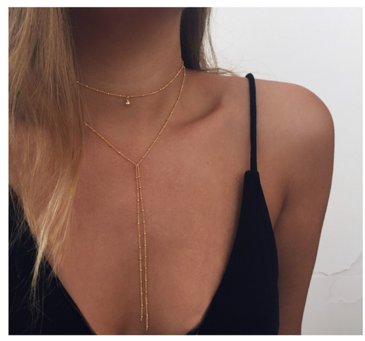 Collar Lariat Multicapas