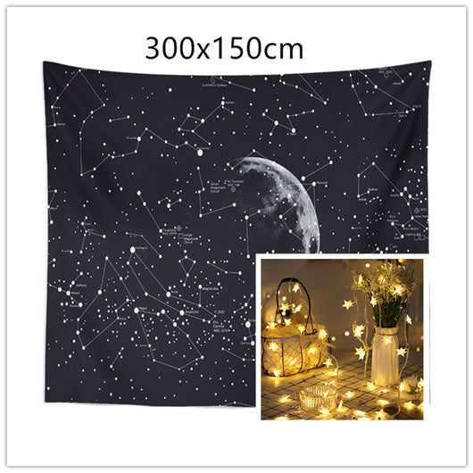 Manta Tapiz Constelaciones Cielo Estrellado Patrón Galaxia Decoración de Dormitorio - Image 11