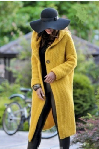Cardigan Holgado Tejido Grueso para Mujer con Capucha - Suéter Jumper Acogedor - Image 5