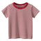 Camiseta de Rayas Cuello Redondo Manga Corta