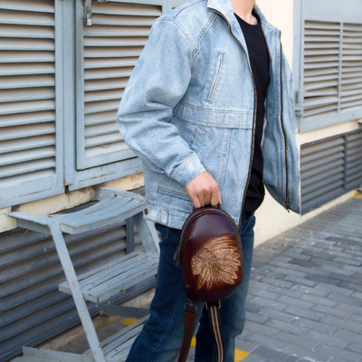 Bolso Bandolera de Cuero Genuino Estilo Vintage - Image 12