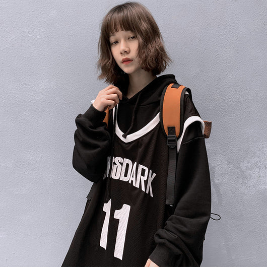 Sudadera con Capucha Efecto Dos Piezas Primavera - Image 2
