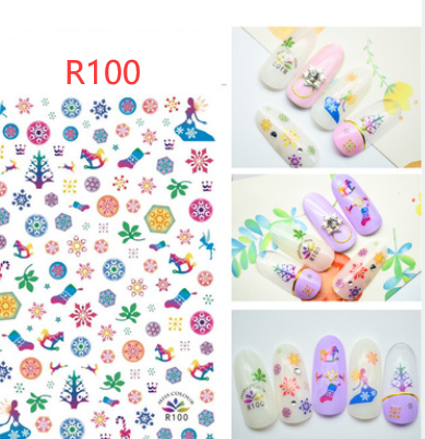 Calcomanías navideñas para uñas - Adornos y diseños festivos - Image 10