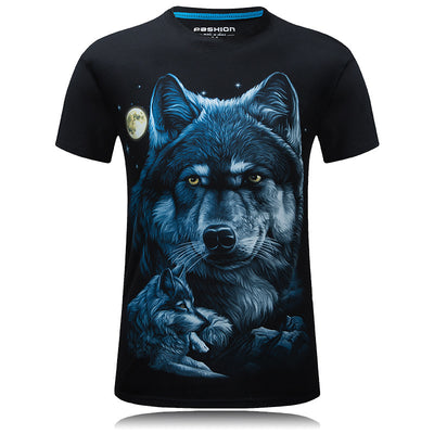 Playera Wolf 3D Efecto Relieve - Diseño Exclusivo