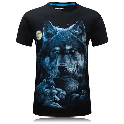 Playera Wolf 3D Efecto Relieve - Diseño Exclusivo