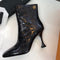 Tacón Stiletto Ultra Alto con Punta Redonda y Cierre Lateral