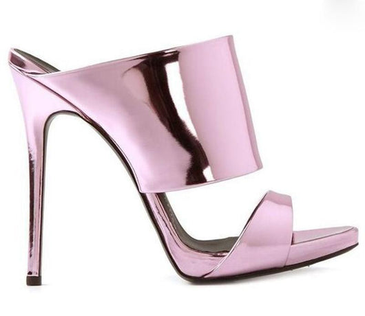 Sandalias Romanas con Tacón Fino para Mujer Talla Grande