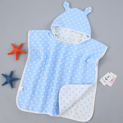 Capa de Baño Infantil con Capucha de Algodón Gasa Pura - Image 19