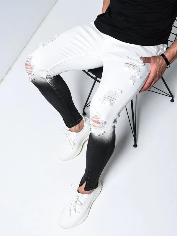 Jeans Skinny Rotos con Stretch