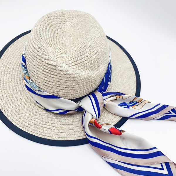 Pañuelo de Seda Estampado con Protección Solar