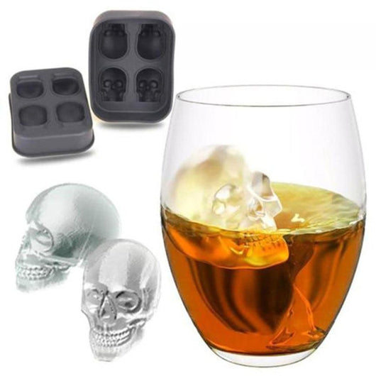 Molde de Hielo 3D Calavera de Silicona - Multiusos para Postres, Velas y Chocolate - Image 3