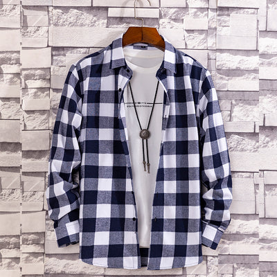 Camisa Casual de Cuadros para Hombre Manga Larga - Image 15