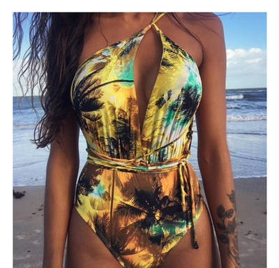 Traje de Baño Monokini Escotado para Mujer - Image 14