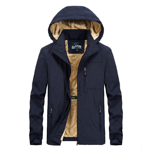 Chaqueta Acolchada con Capucha Térmica para Hombre Talla Grande