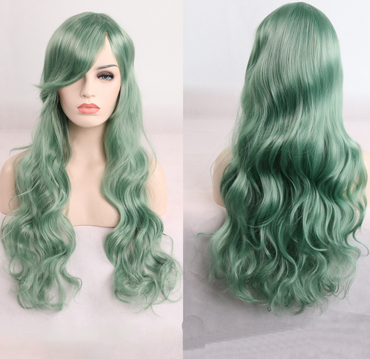 Peluca Anime Rizada 80cm - Cosplay de Colores Vibrantes - Image 5