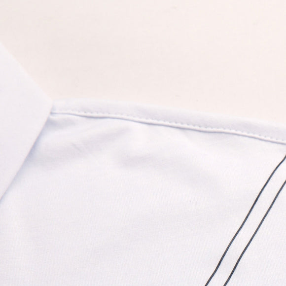 Camiseta de Rayas para Hombre - Algodón 100% Manga Corta