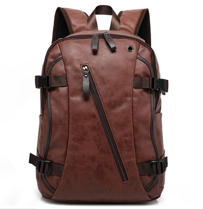 Mochila de Cuero para Hombre - Estilo Moderno Bolsa Escolar