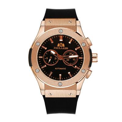 Reloj para Hombre Oro Rosa Luminoso Multifuncional - Image 4