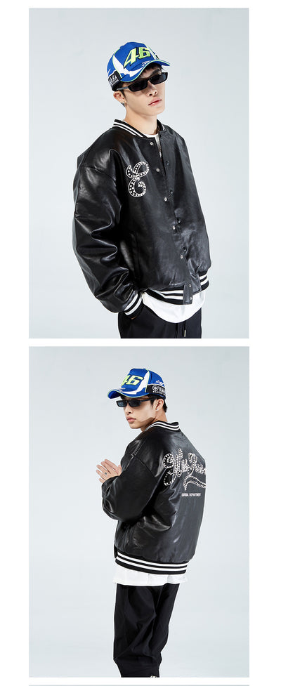 Chaqueta de Cuero PU Unisex - Estilo Urbano para Otoño e Invierno - Image 23