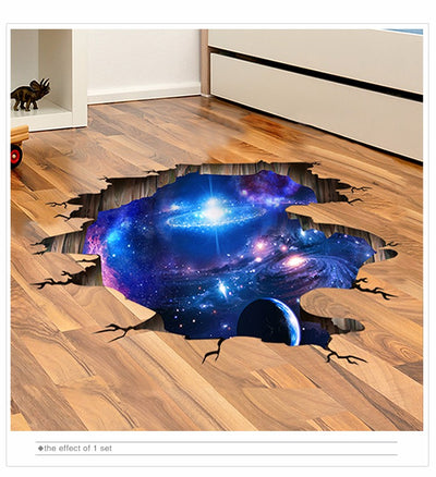 Adhesivos Murales 3D del Espacio: Planetas y Galaxia Cósmica - Image 3