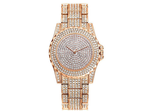 Reloj de Cuarzo Dorado con Cristales Brillantes para Mujer - Image 7