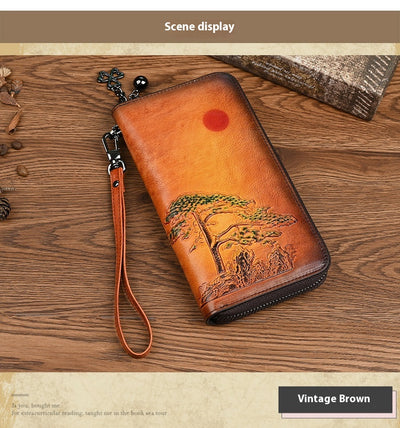 Cartera Larga de Cuero para Mujer Amanecer - Image 18