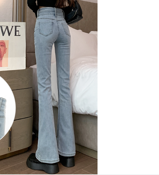 Pantalones Sueltos Acampanados para Mujer - Primavera y Otoño - Image 11