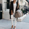 Cardigan Suelto de Punto con Dobladillo Irregular para Mujer